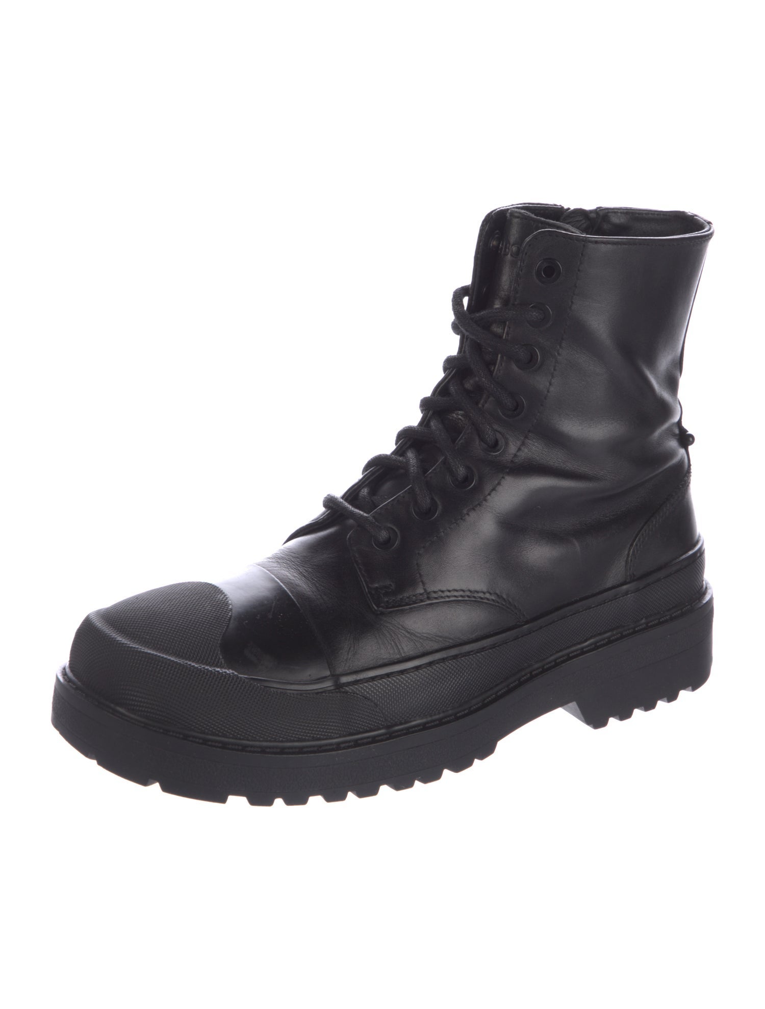 Neil Barrett Leather Combat Boots